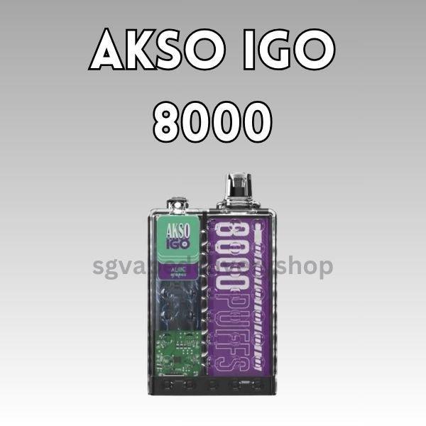 Akso IGO 8000 Puffs - sgvapedeliveryshop