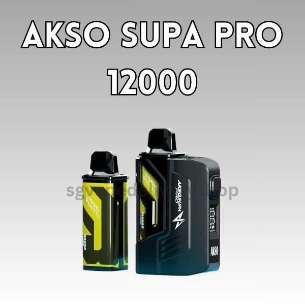 Akso Supa Pro Kit 12000 Puffs - sgvapedeliveryshop