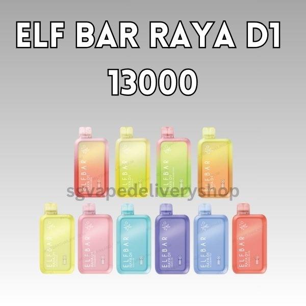 Elf Bar Raya D1 13000 Puffs - sgvapedeliveryshop