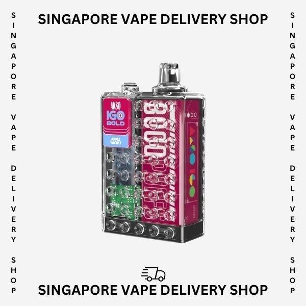 akso-igo-8000-apple-yacult-(SG VAPE DELIVERY SHOP)