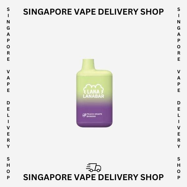 Lana-Bar-5000-peach-grape-banana-(SG VAPE DELIVERY SHOP)