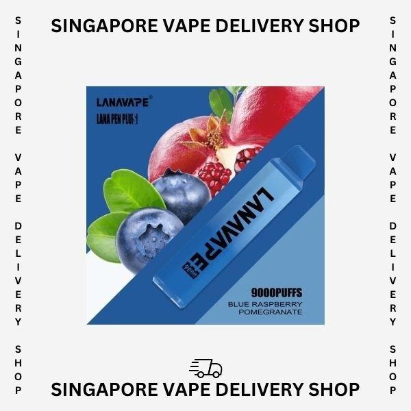 Lana-pen-plus-9000-blueberry-pomegranate-(SG VAPE DELIVERY SHOP)