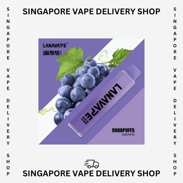 Lana-pen-plus-9000-grape-(SG VAPE DELIVERY SHOP)