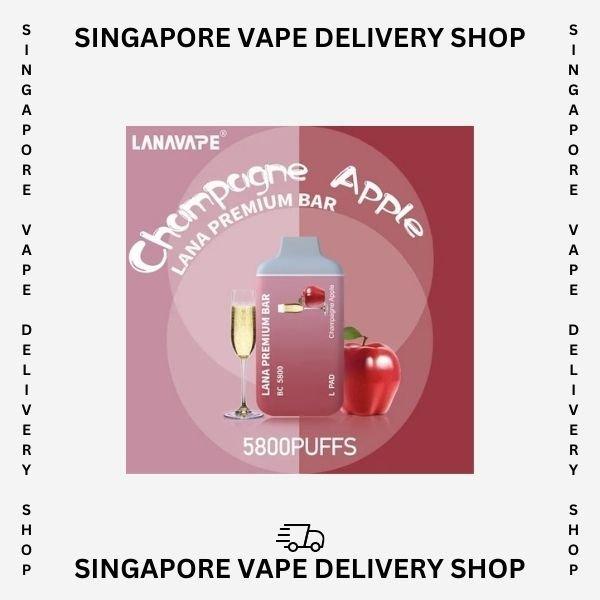 Lana-premium-bar-5800-champagne-apple-(SG VAPE DELIVERY SHOP)