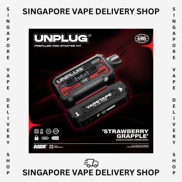 vapetape-unplug-kit-12000-strawberry-grapple-(SG VAPE DELIVERY SHOP)